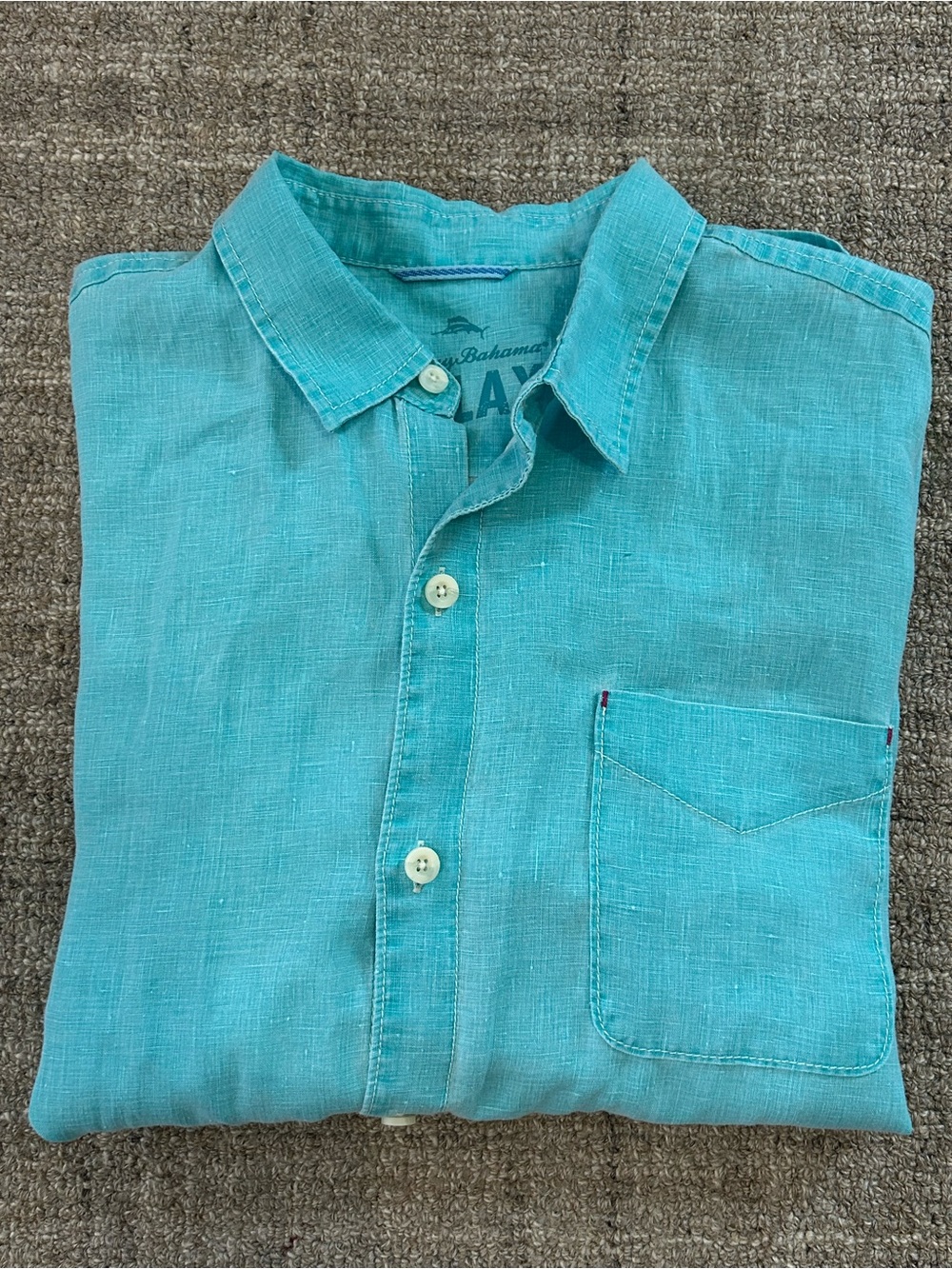 Tommy Bahama 100% Linen Button-Up Shirt Size XL